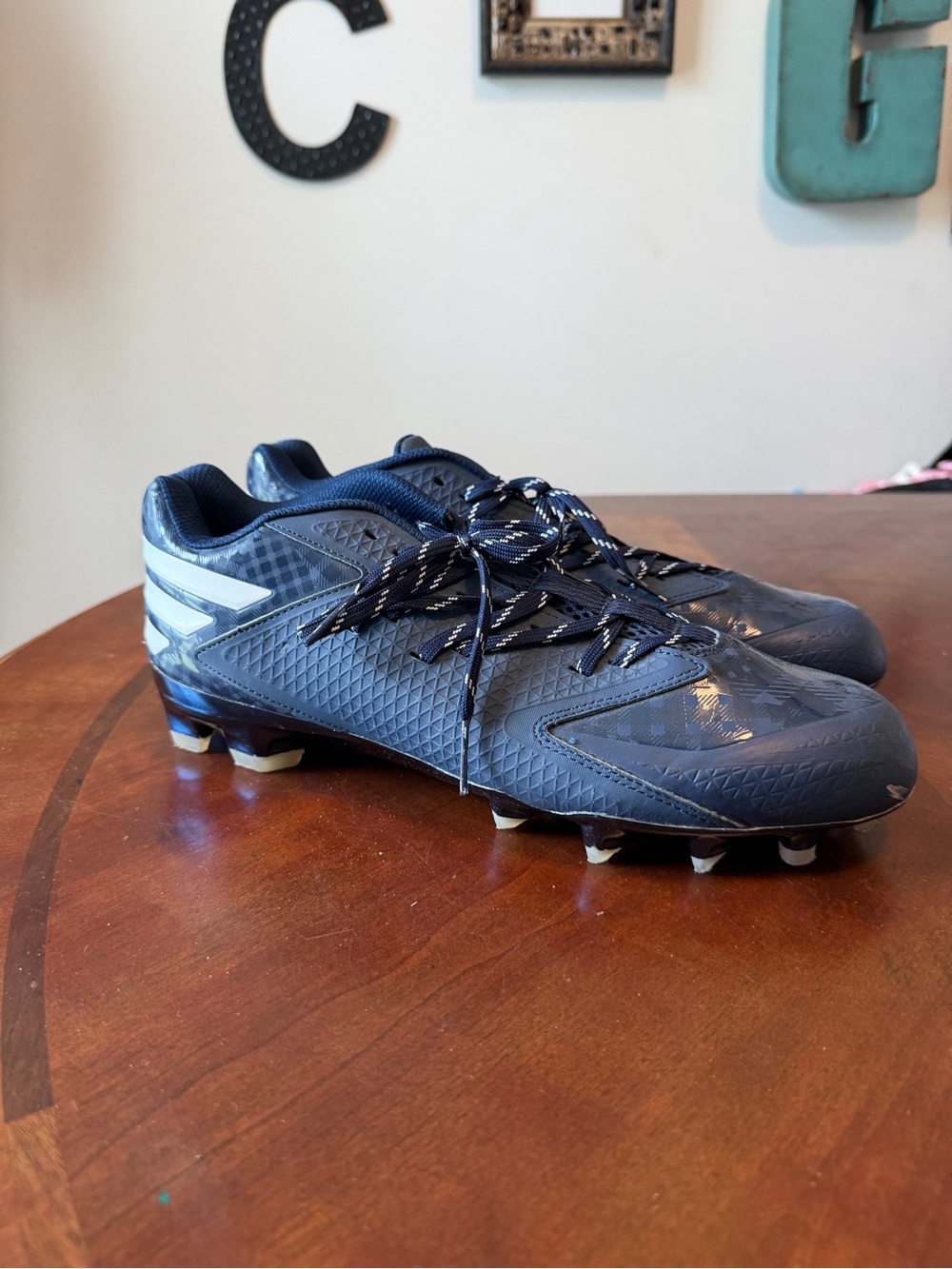 Adidas Electric ll Football Cleats Blue Low Top Athletic Shoes Men’s Size 12